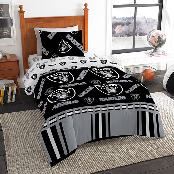 Oakland Raiders Twin Bedding Set By The, Twin Bed Sheets Size