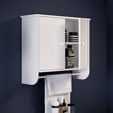 RiverRidge Home Medford Two Door White Wall Cabinet