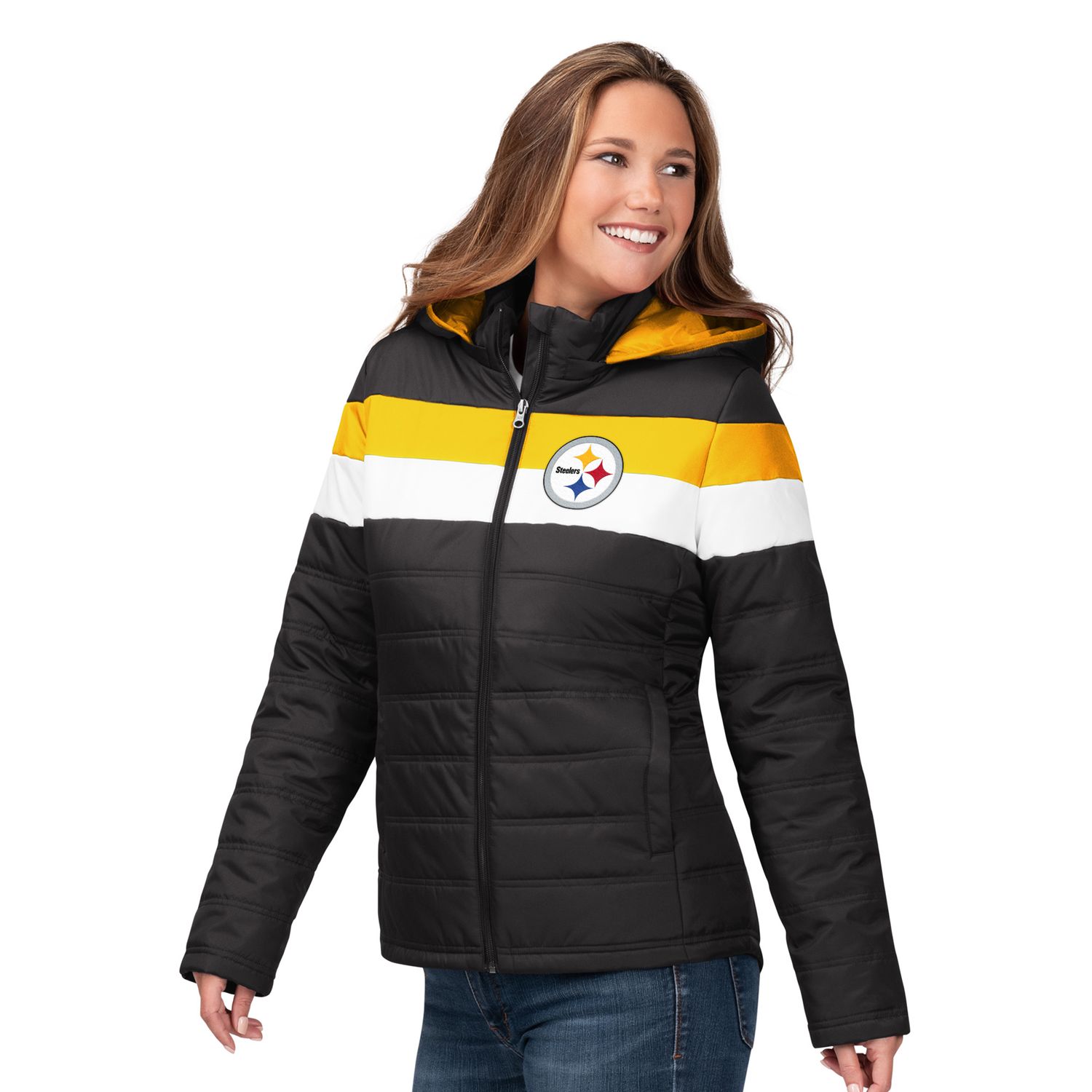 Steelers Women's Antigua Altitude Mediumweight Jacket - S