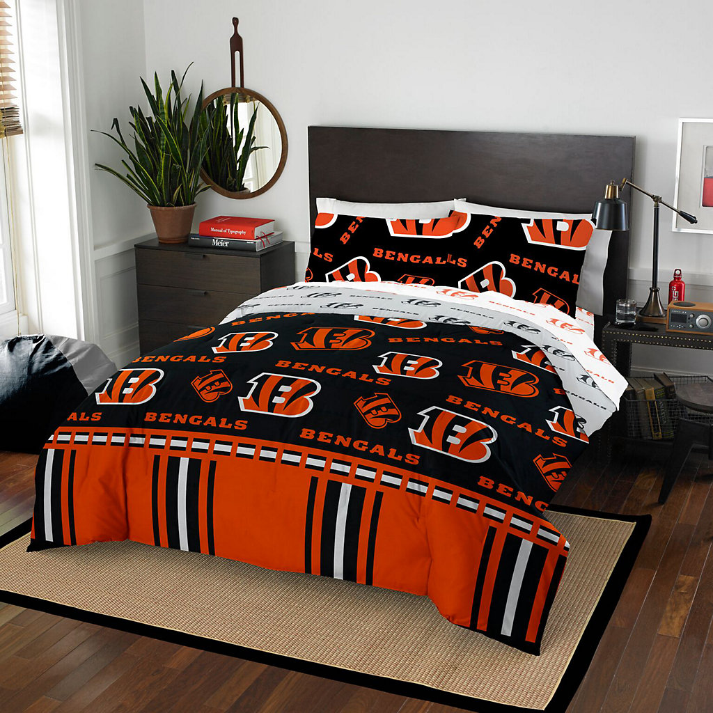 Cincinnati Bengals Nfl Full Bedding Set, Bengals Twin Bedding