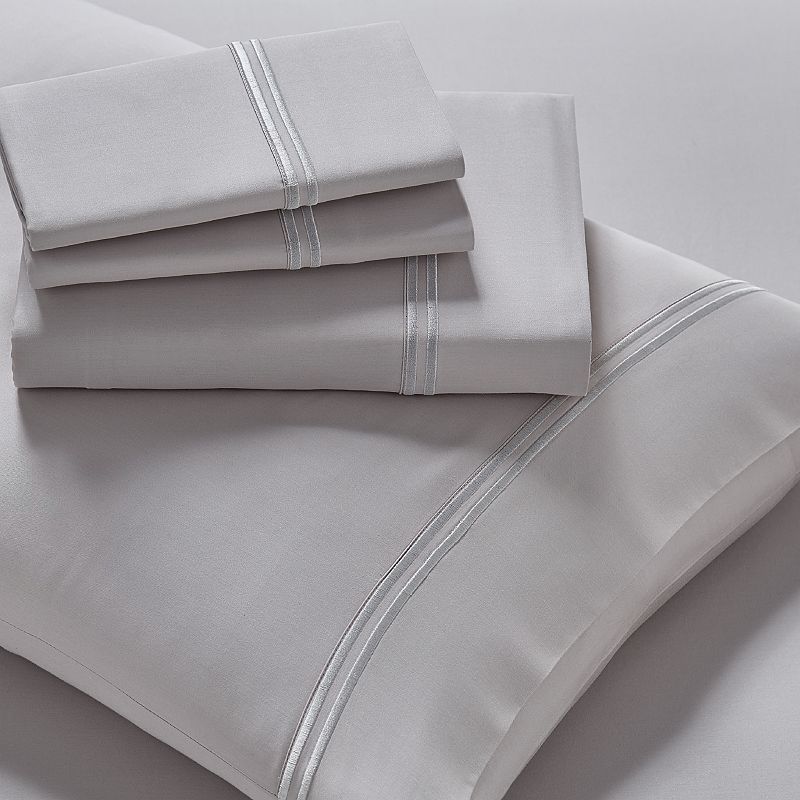 PureCare DeLuxe Modal Sheet or Pillowcase Set, Grey, CKINGSPLIT