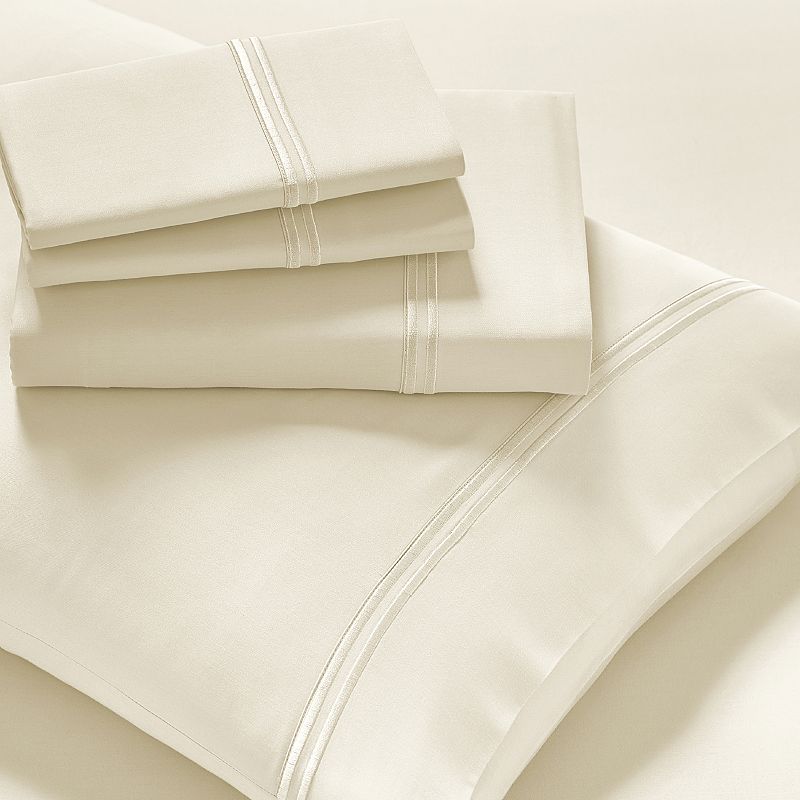 PureCare DeLuxe Modal Sheet or Pillowcase Set, White, CKINGSPLIT