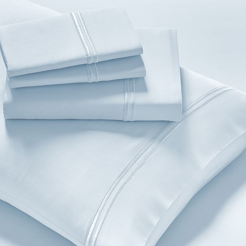 PureCare DeLuxe Modal Sheet or Pillowcase Set, Light Blue, Queen Set