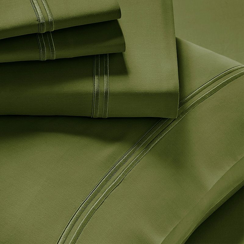 PureCare DeLuxe Modal Sheet or Pillowcase Set, Green, CKINGSPLIT
