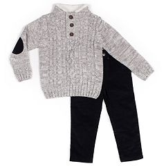 Good Lad Toddler /& 4//7 Boys Three Piece Burgundy Argyles Sweater Vest Set