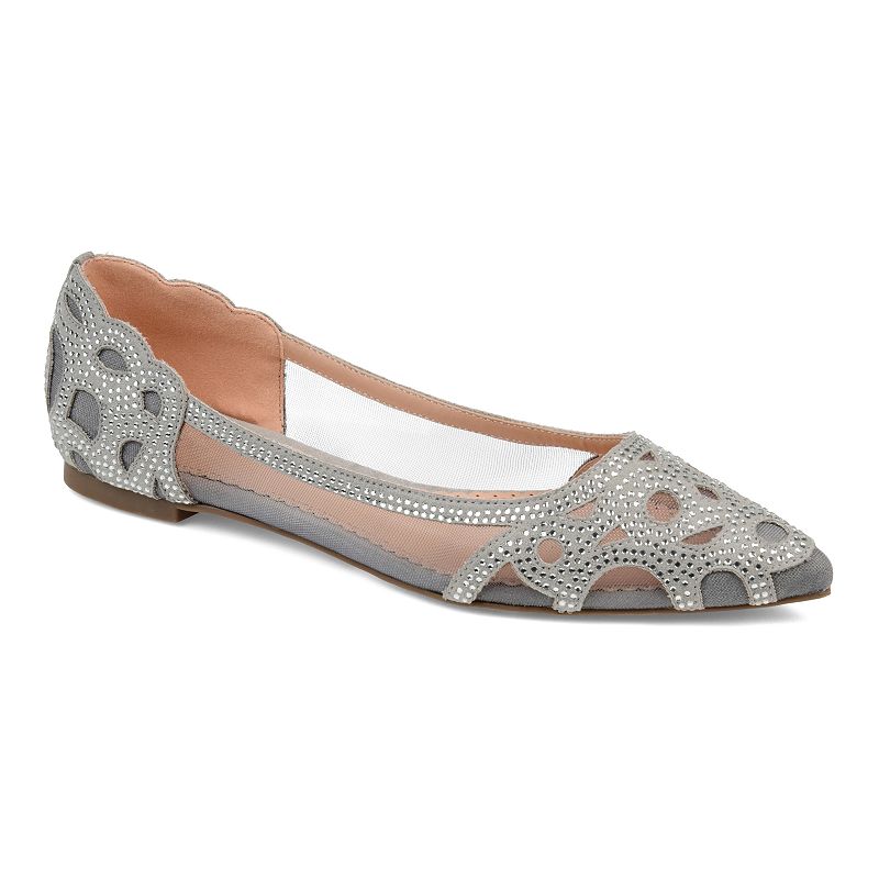 BATAVIAGREY Journee Collection Batavia Womens Flats, Size: 10, sku BATAVIAGREY