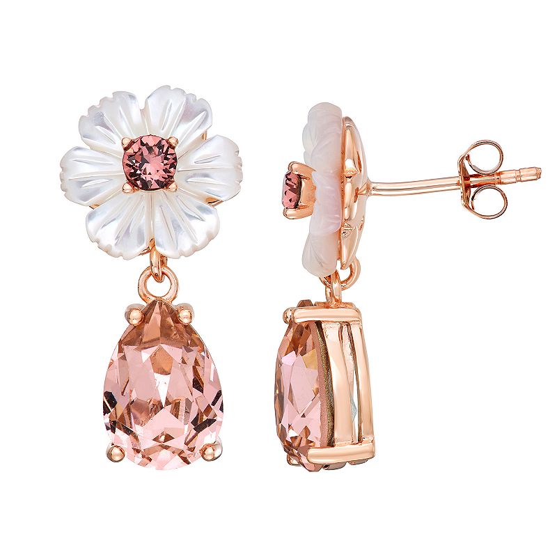 62286704 Sterling N Ice Crystal & Mother-of-Pearl Flower Da sku 62286704