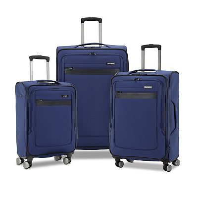 Review Samsonite Ascella X Softside Expandable Luggage With Spinner Wheels Black Checked Medium 25 Inch