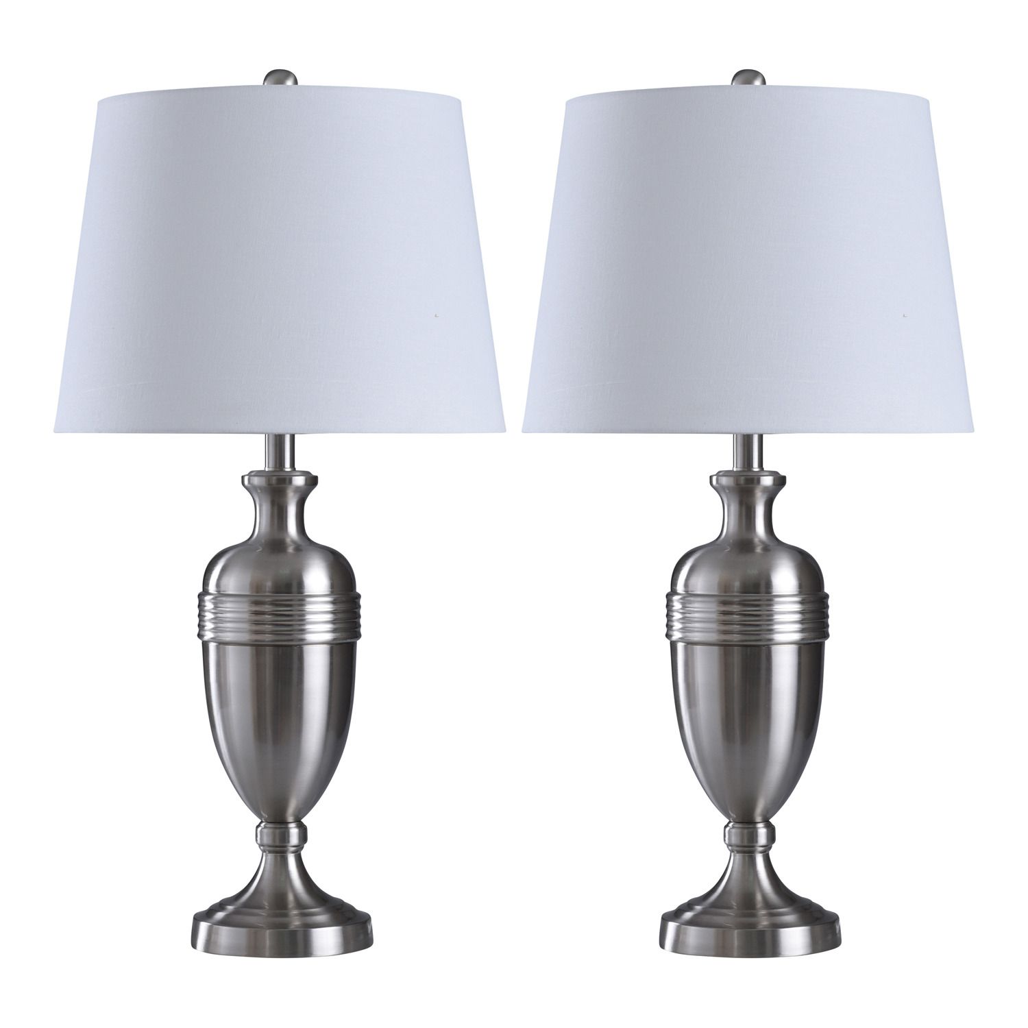 brushed metal table lamps