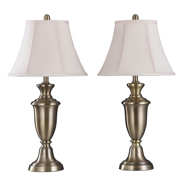 Traditional Crystal & Brass Table Lamp, Table Lamps