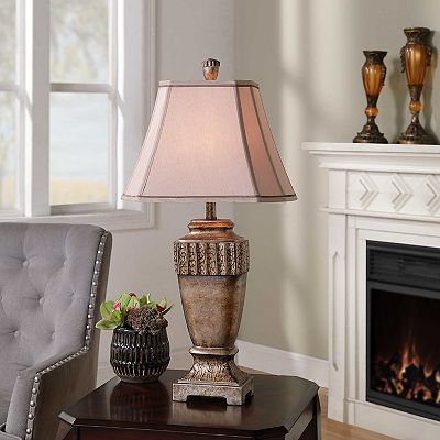 Brown table lamps for living room sales