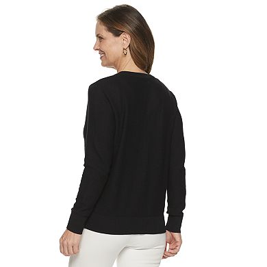 Women's Croft & Barrow® Seed Stitch Cardigan