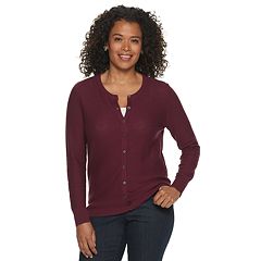 Women's Croft & Barrow® Seed Stitch Cardigan