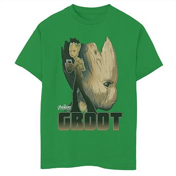Boys 8-20 Marvel Guardians of the Galaxy Groot Tee