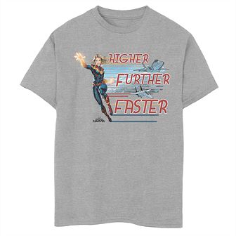 Boys 8-20 Captain Marvel Stream Jets Tee
