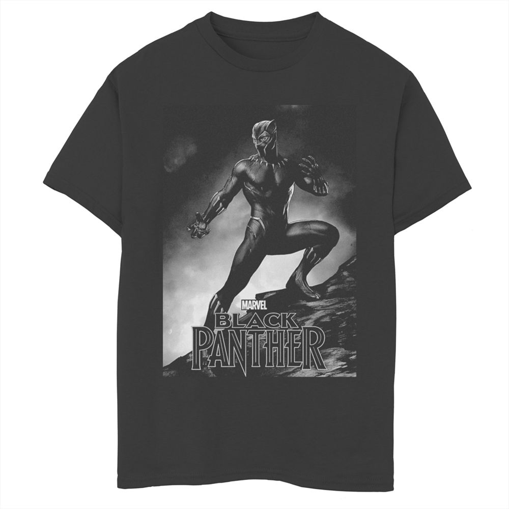 A Bugs Life Kids Black Panther Movie Shadow Cliff Stance Crew Graphic T-Shirt, XL, Cotton, image size:1000x1000