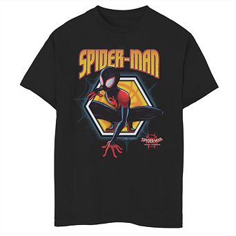 Boys' 8-20 Marvel Spider-Verse Golden Miles Graphic Tee