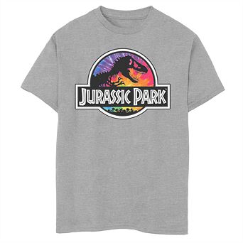 Boys' 8-20 Jurassic Park Logo Tie Dye Graphic Tee