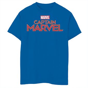 Boys 6-20 8-20 Captain Marvel Logo Graphic Tee