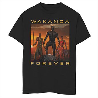 Boys 6-20 Marvel Black Panther Wakanda Forever Graphic Tee