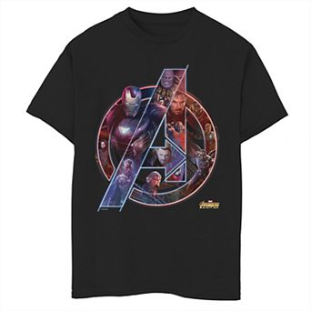 Boys' 8-20 Marvel Avengers Team Neon Graphic Tee