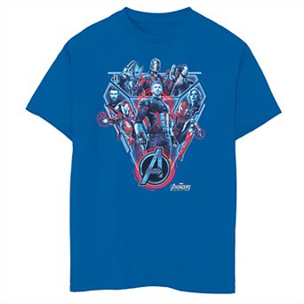 Boys' 8-20 Marvel Avengers Royal Blue Graphic Tee