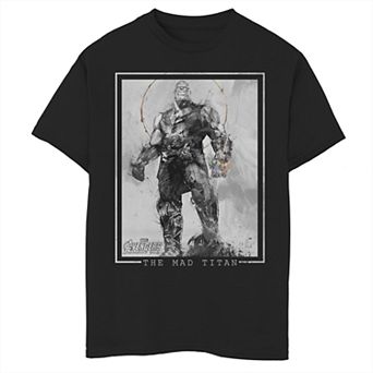 Boys' 8-20 Marvel Avengers Mad Titan Thanos Graphic Tee