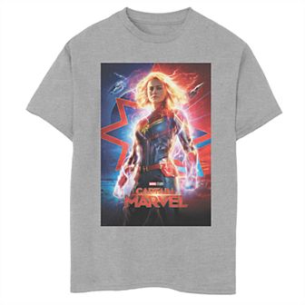Boys' 8-20 Captain Marvel Poster Graphic Tee