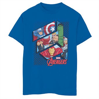 Boys' 8-20 Marvel Avengers Geo Panels Graphic Tee