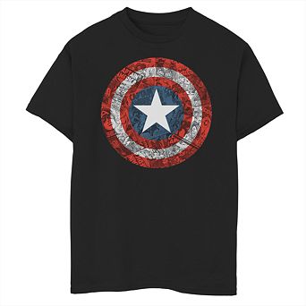 Boys' 8-20 Marvel Avengers Faded Shield Graphic Tee