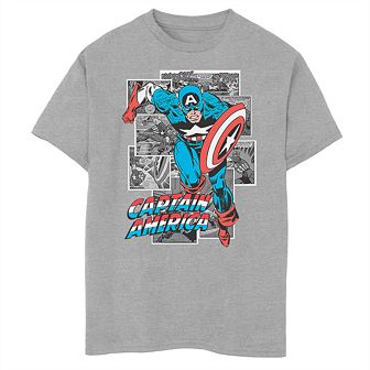 Boys' 8-20 Marvel Comic Captain America Graphic Tee