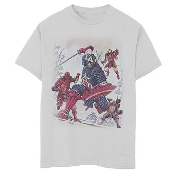 Boys' 8-20 Marvel Samurai Warriors Graphic Tee