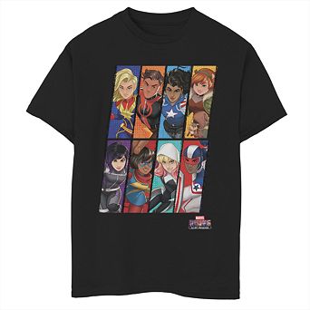 Boys' 8-20 Marvel Box Shot Graphic Tee