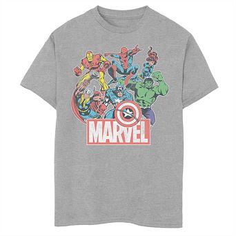 Boys 8-20 Marvel Avengers Group Tee