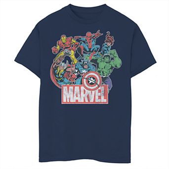 Boys 8-20 Marvel Avengers Group Tee