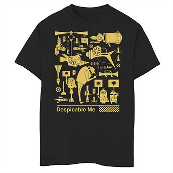 Boys' 8-20 Minions Plans Graphic Tee