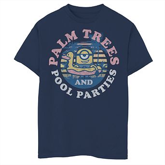 Boys 6-20 Minions Palm Tree Tee