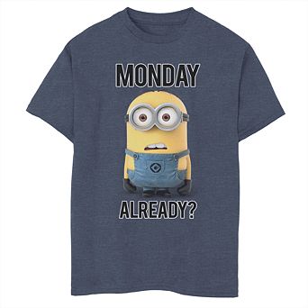 Boys 8-20 Minions Monday Already? Tee