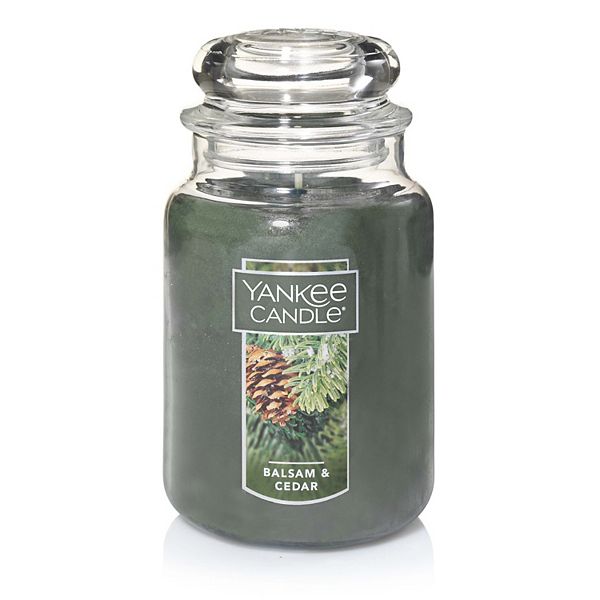 Yankee Candle Sparkling Balsam Large Jar 22oz Holiday Fast Ship Green 