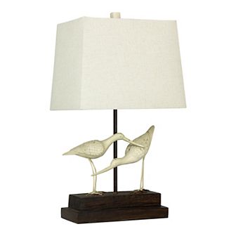 Sandpiper Black and White Table Lamp
