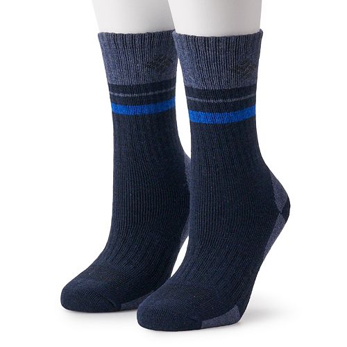 Women's Columbia 2 Pack Striped Wool Crew Socks