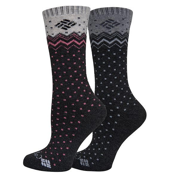Women's Columbia 2 Pack Dottie Wool Crew Socks