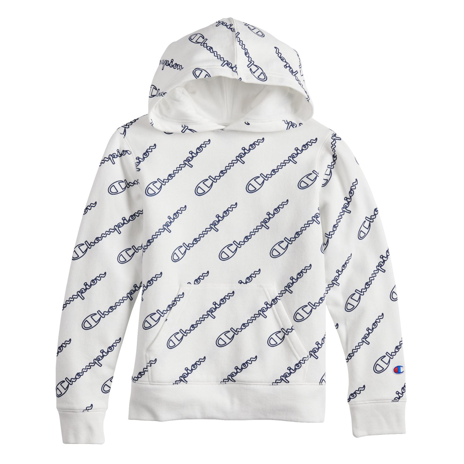 champion hoodie all white