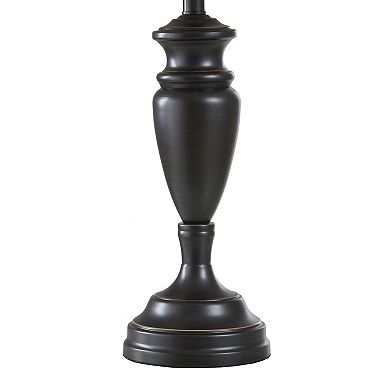 Dunbrook Lamp Dark Bronze Finish Set Of 3: 2 Table, 1 Floor