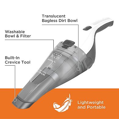 Black + Decker Quick Clean Lithium Hand Vacuum