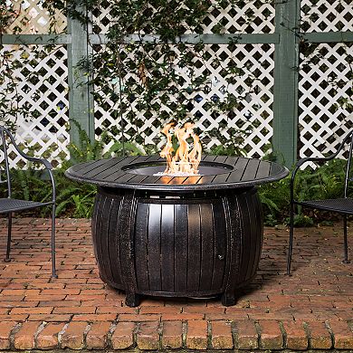Fire Sense Grand Cooper Alum Round LPG Fire Pit