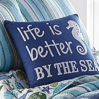 Atlantis "Life is Better by The Sea" Throw Pillow