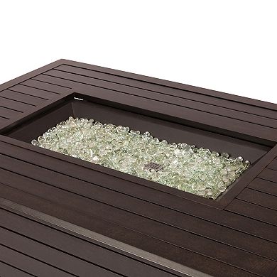 Fire Sense Longmont Rectangle Propane Fire Pit Table