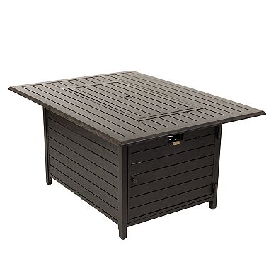 Fire Sense Longmont Rectangle Propane Fire Pit Table