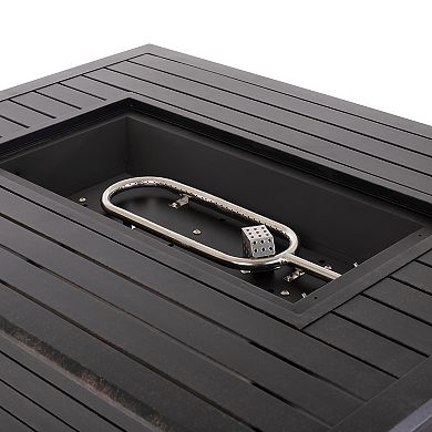 Fire Sense Longmont Rectangle Propane Fire Pit Table
